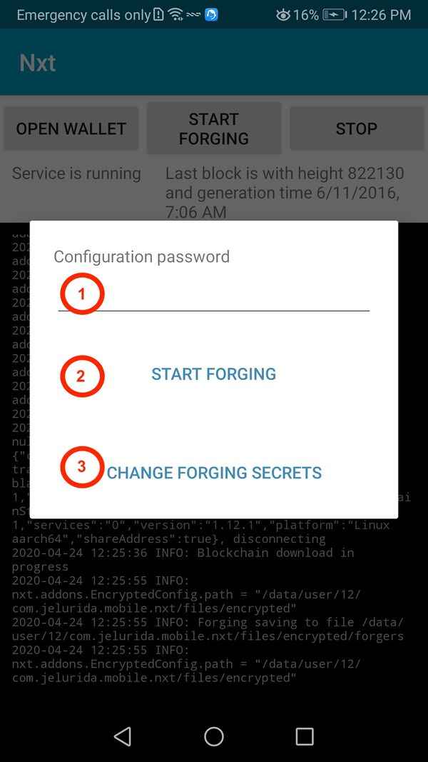 Nxt Android Full Node